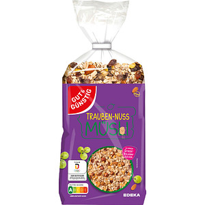Image GUT&GÜNSTIG Traube-Nuss Müsli 1,0 kg