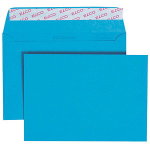 Image ELCO Briefumschläge Color DIN C6 ohne Fenster intensivblau haftklebend 25 St.
