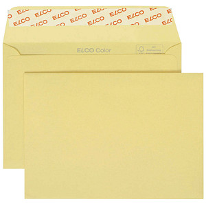 Image ELCO Briefumschläge Color DIN C6 ohne Fenster hellchamois haftklebend 25 St.