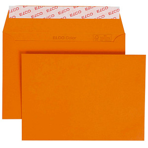 Image ELCO Briefumschläge Color DIN C6 ohne Fenster orange haftklebend 25 St.