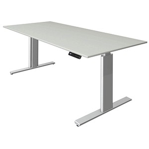Image kerkmann Sitz-Steh-Schreibtisch Move 3, (B)1.800 mm, grau