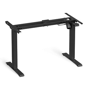 Image SONGMICS höhenverstellbares Schreibtischgestell schwarz ohne Tischplatte, C-Fuß-Gestell schwarz 110,0 - 155,0 x 60,0 cm