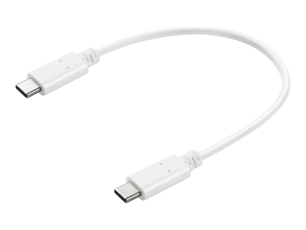 Image SANDBERG - USB-Kabel - USB-C (M) bis USB-C (M) - 20 cm
