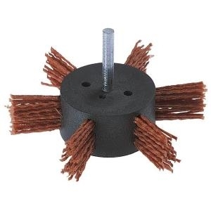 Image WOLFCRAFT 1512000 Fächerbürste Ø 100 mm Nylondraht Schaft-Ø 1/4" (6.3 mm) 1 St.