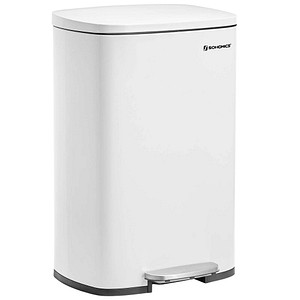 Image SONGMICS Mülleimer 50,0 l weiß