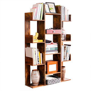 Image VASAGLE Bücherregal braun 86,0 x 25,0 x 140,0 cm