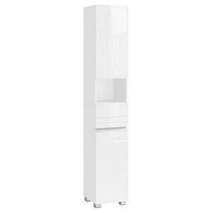 Image VASAGLE Badschrank weiß 30,0 x 30,0 x 170,0 cm