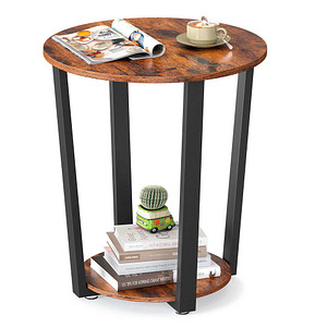 Image VASAGLE Beistelltisch Holz braun 50,0 x 50,0 x 57,0 cm