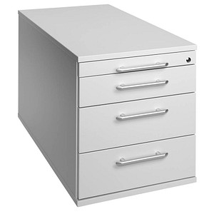 Image HAMMERBACHER Solid Rollcontainer lichtgrau 4 Auszüge 42,8 x 80,0 x 51,2 cm