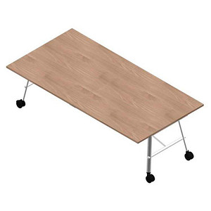 Image Quadrifoglio Konferenztisch SERENITY ulme rechteckig, A-Gestell weiß, 240,0 x 120,0 x 75,0 cm