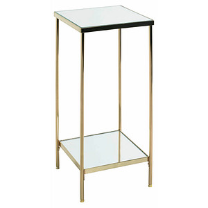 Image HAKU Möbel Beistelltisch Glas gold 28,0 x 28,0 x 66,0 cm