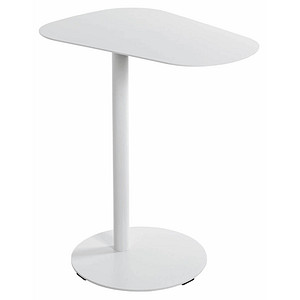 Image HAKU Möbel Beistelltisch Metall weiß 53,0 x 38,0 x 60,0 cm