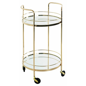 Image HAKU Möbel Servierwagen gold 48,0 x 48,0 x 80,0 cm