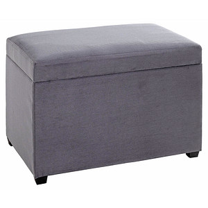 Image HAKU Möbel Sitztruhe 54145 grau Stoff 58,0 cm