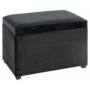 Image HAKU Möbel Sitztruhe 54545 schwarz Stoff 58,0 cm