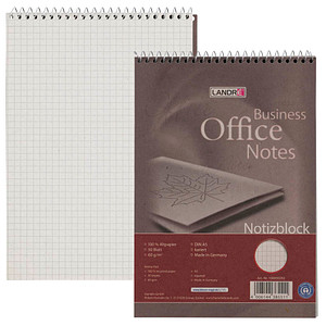 Image LANDRÉ® Notizblock Recycling  DIN A5 kariert