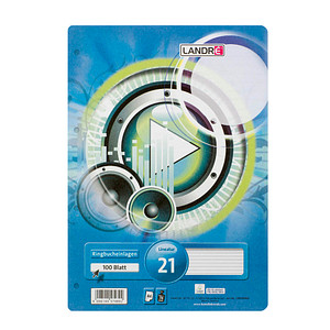 Image LANDRÉ® Ringbucheinlage A4 liniert, 100 Blätter