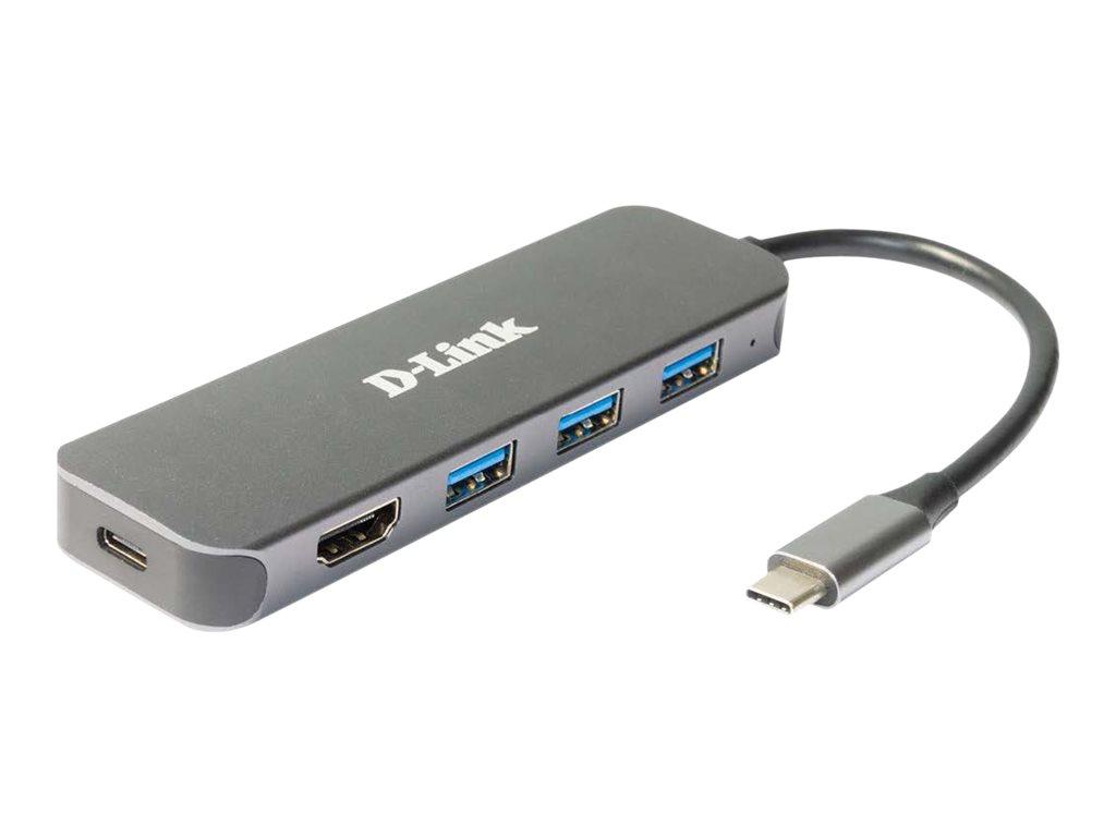 Image D-LINK DUB-2333 5-in-1 USB-C Hub mit HDMI/Power Delivery