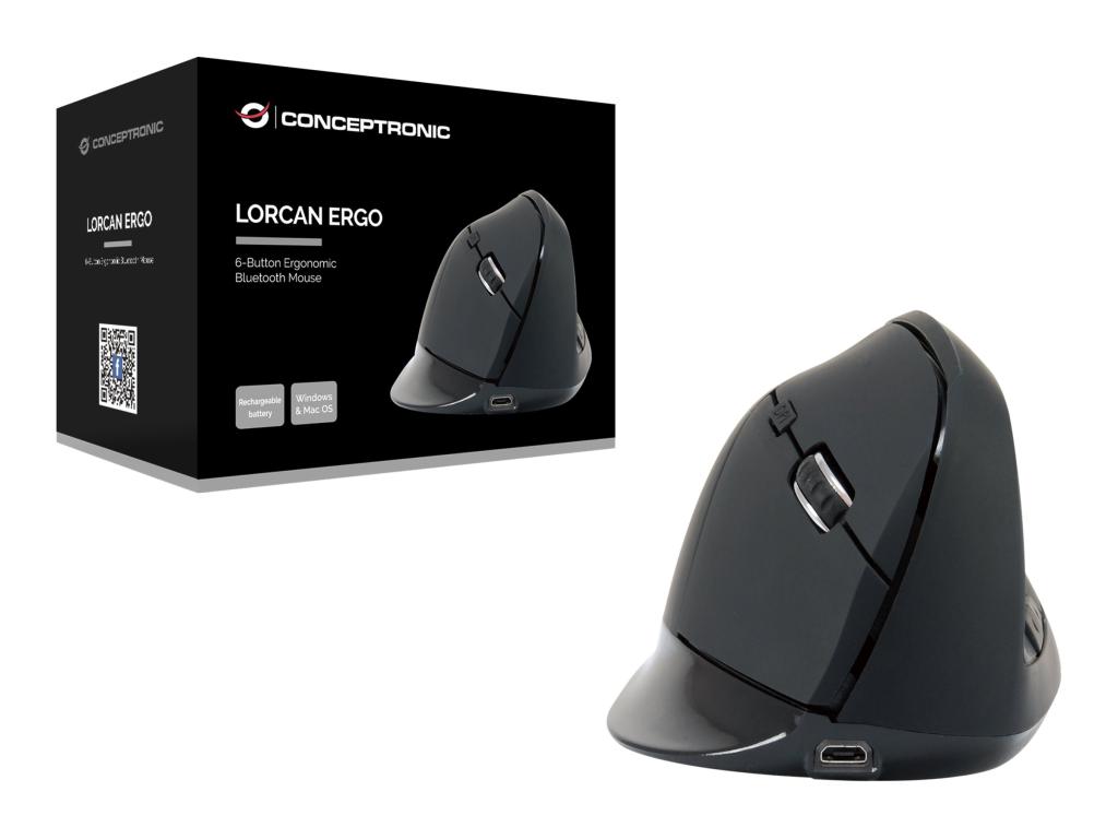 Image CONCEPTRONIC LORCAN03B 6-Tasten Bluetooth Maus ergonomisch