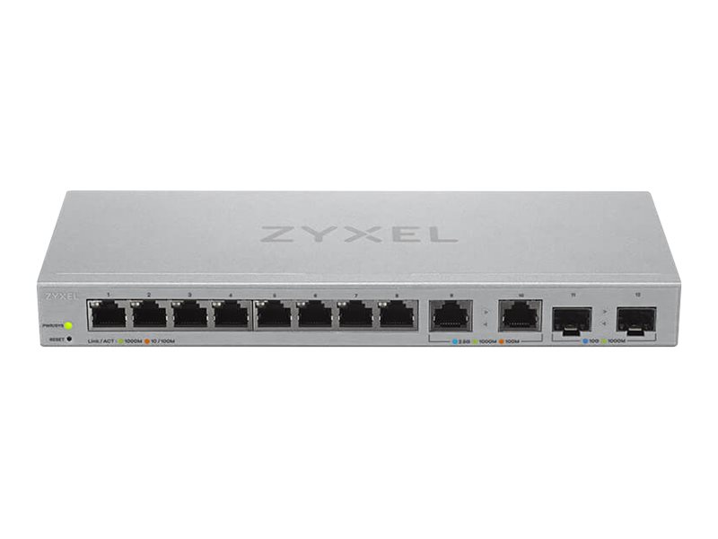 Image ZYXEL V2, 12-Port Managed MultiGig Switch mit 8-Ports 1G, 2-Ports 2.5G, 2-Ports