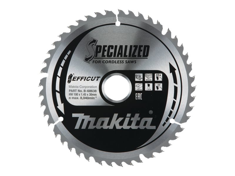 Image MAKITA B-68638 EFFICUT Kreissägeblatt für Holz Laminat MDF (B-68638)