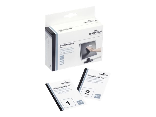 Image DURABLE Bildschirm-Reinigungstücher SCREENCLEAN DUO
