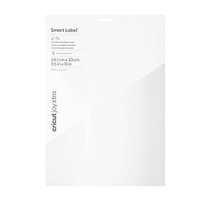 Image cricut™ Joy Xtra Smart Label beschreibbare Vinylfolie wiederablösbar weiß 24,1 x 33,0 cm,  3 St.