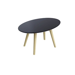 Image PAPERFLOW SCANDI Beistelltisch Holz schwarz 65,0 x 40,0 x 35,0 cm