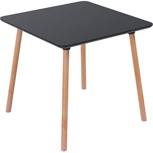 Image PAPERFLOW PALOMBA Bistrotisch Holz schwarz 80,0 x 80,0 x 75,0 cm
