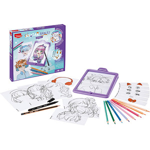 Image Maped® Creativ Zeichenprojektor Avatar Manga lila