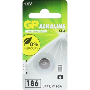 Image GP BATTERIES GP ALKALINE BUTTON CELL LR43