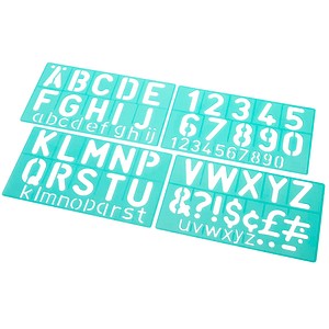 Image LINEX® Buchstabenschablonen-Set grün