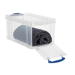 Image Really Useful Box Aufbewahrungsbox 8,0 l transparent 34,0 x 20,0 x 17,5 cm