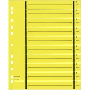 Image Wekre Trennblätter blanko gelb, 50 St.