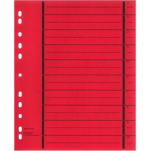 Image Wekre Trennblätter blanko rot, 50 St.