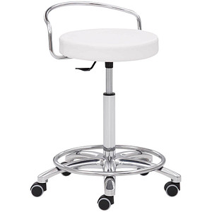 Image Mayer Arbeitshocker 1253 30582 weiß Kunstleder