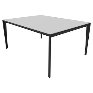 Image Quadrifoglio Konferenztisch X5 grau rechteckig, Vierkantrohr grau, 160,0 x 120,0 x 75,0 cm