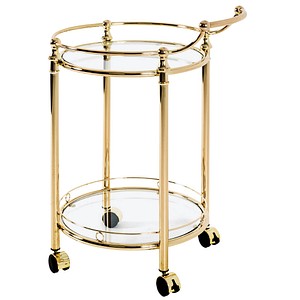 Image HAKU Möbel Servierwagen gold, transparent 59,0 x 49,0 x 79,0 cm