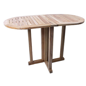 Image Garden Pleasure Gartentisch Solo natur oval 60,0 x 15,0/65,0/120,0 x 75,0 cm