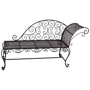 Image Garden Pleasure Gartenbank Lamington 950393 schwarz Metall 163,0 cm