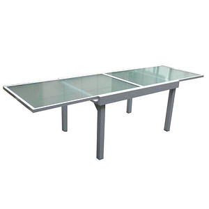 Image Garden Pleasure Gartentisch Lola grau rechteckig 90,0 x 135,0 / 270,0 x 75,0 cm