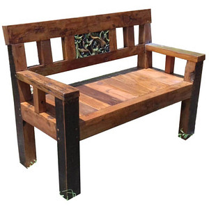 Image Garden Pleasure Gartenbank Sumba 940233 braun Holz 120,0 cm