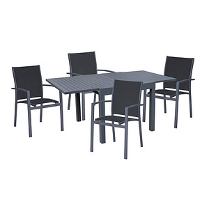 Image Garden Pleasure Sitzgruppe Elena, grau Kunststoff, Metall, 5-teilig