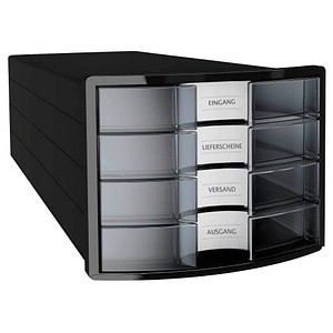 Image HAN Schubladenbox Impuls  transparent DIN C4 mit 4 Schubladen