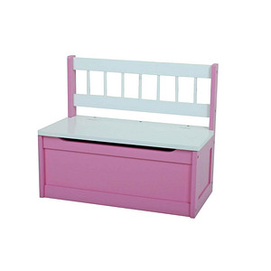 Image Garden Pleasure Sitztruhe Kinder 314647-2 pink, weiß Holz 60,0 cm