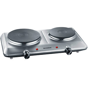 Image SEVERIN Doppelkochplatte DK 1014, Edelstahl / schwarz