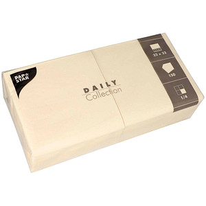 Image PAPSTAR Cocktail-Servietten, 240 x 240 mm, 3-lagig, creme