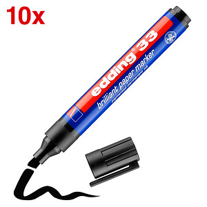 Image 10 edding Brilliant-Paper-Marker 33 Permanentmarker schwarz 1,0 - 5,0 mm