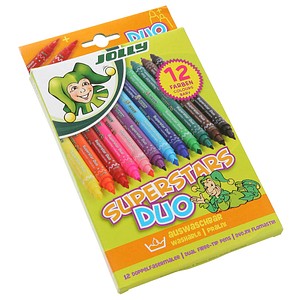 Image 12 JOLLY SUPERSTARS DUO Filzstifte farbsortiert