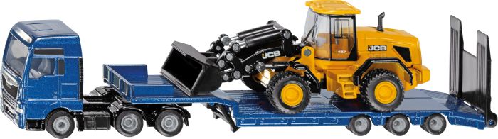 Image siku MAN LKW mit Tieflader und JCB Radlader 1790 Spielzeugauto